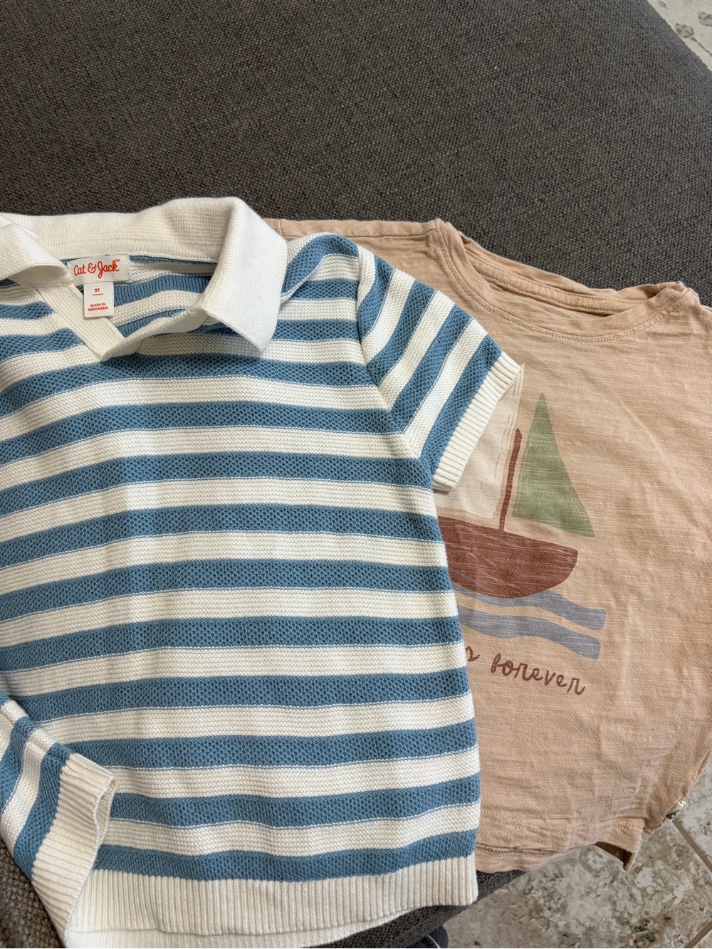 Cat & Jack/Easy Peasy shirts 2T